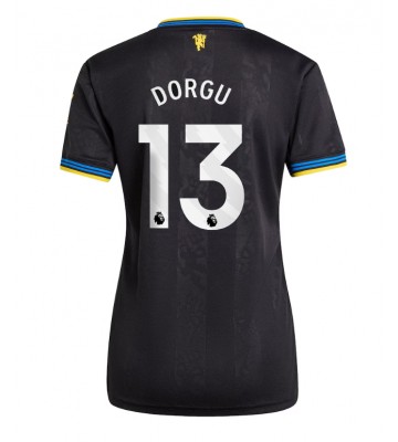 Manchester United Patrick Dorgu #13 Tredjetrøje Dame 2025-26 Kortærmet